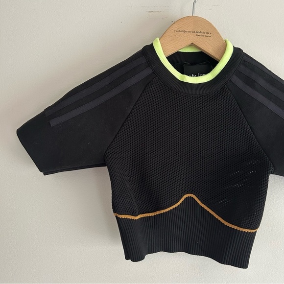 Adidas x IVY PARK Black and Brown Knit Crop Top sz XS - Picture 6 of 7